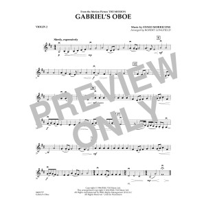 Gabriel's Oboe - Violin 2